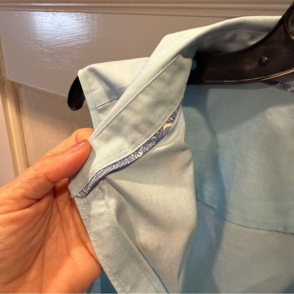 Talbots sleeveless wrinkle resistant top in baby blue size 22 - Picture 5 of 5